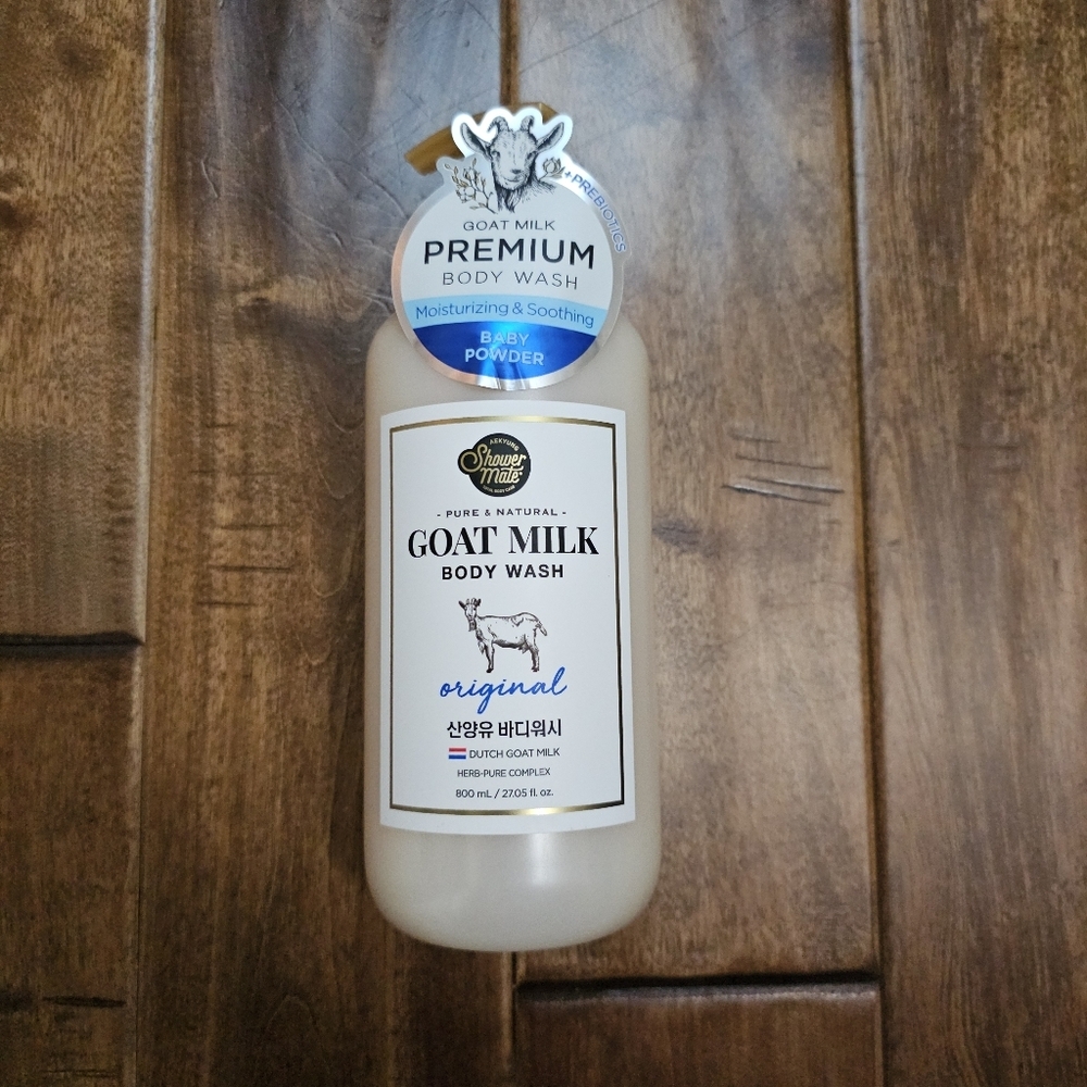 Dutch Goat Milk + Prebiotics Body Wash- Baby Powder Scent 27.05 oz